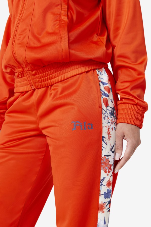 Kiara Track Pant Orange.Com Fila