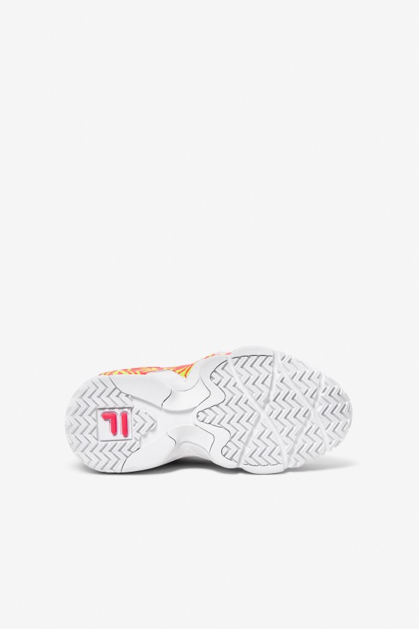 Fila Big Kids\' MB Fiery Coral/White/Lime Punch