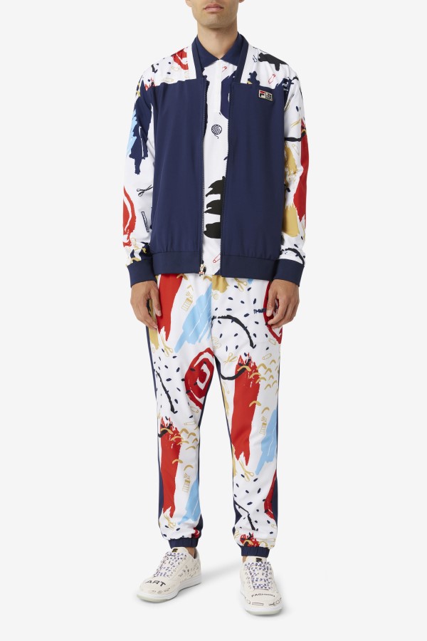 FILA x The Museum Printed Track Jacket Peacoat/White/Red Fila