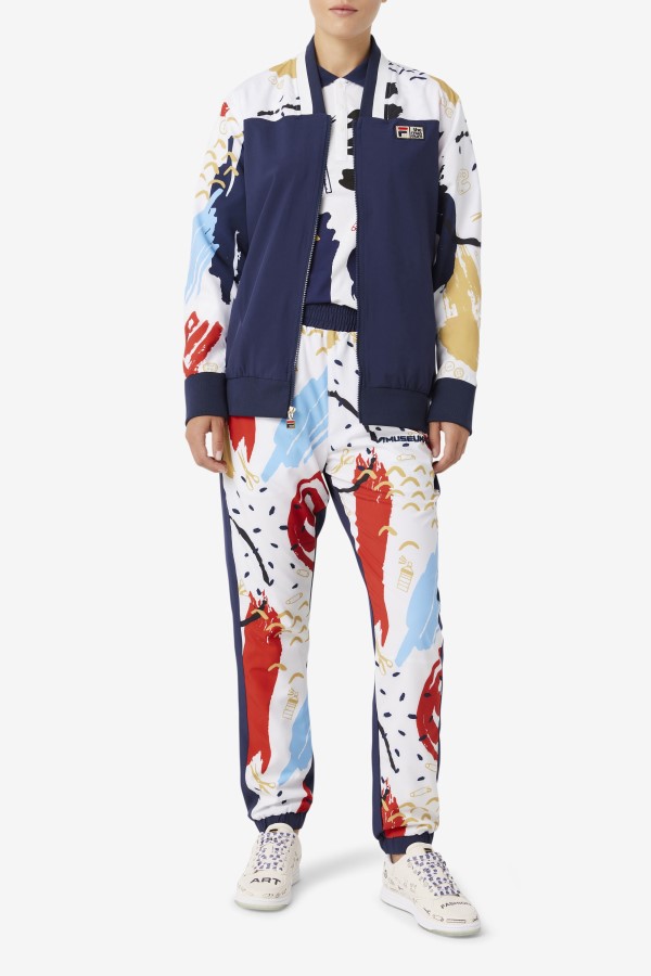 FILA x The Museum Printed Track Jacket Peacoat/White/Red Fila