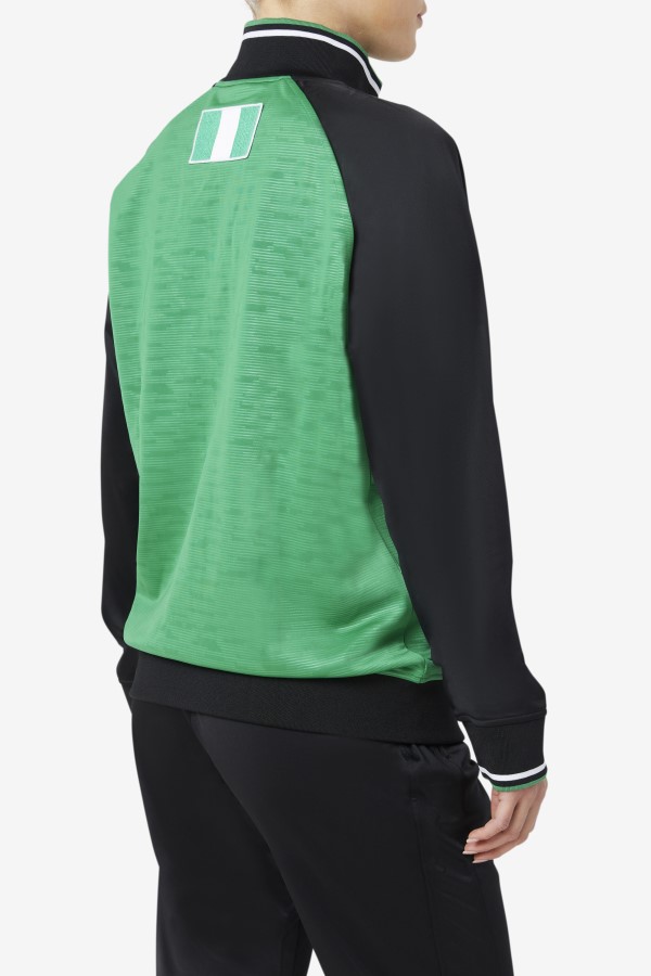 Nigeria Track Jacket Fila Jelly Bean/Black/White