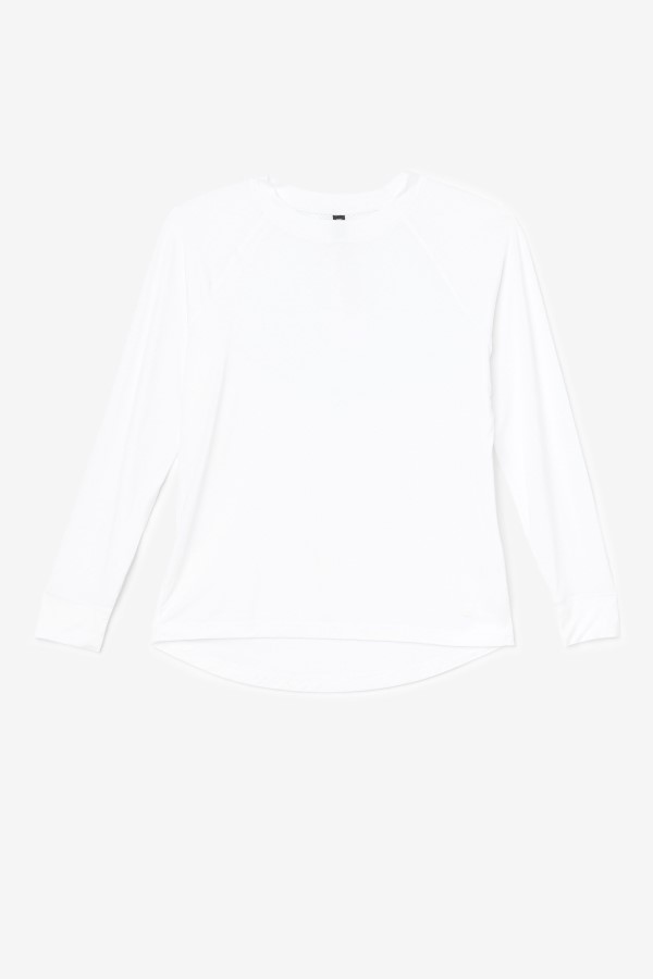 Fila Fi-Lux Mesh Back Long Sleeve Crew White