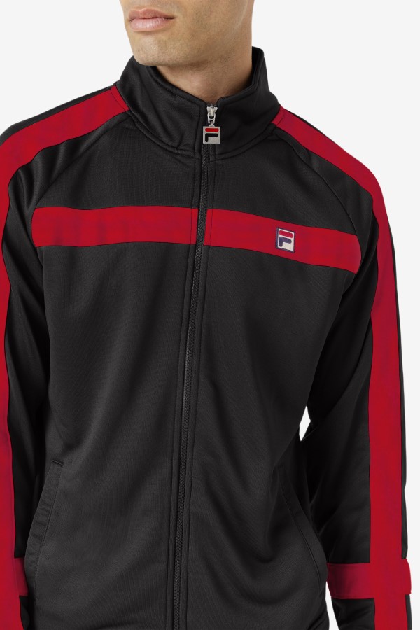 Black/Red Fila Renzo Jacket