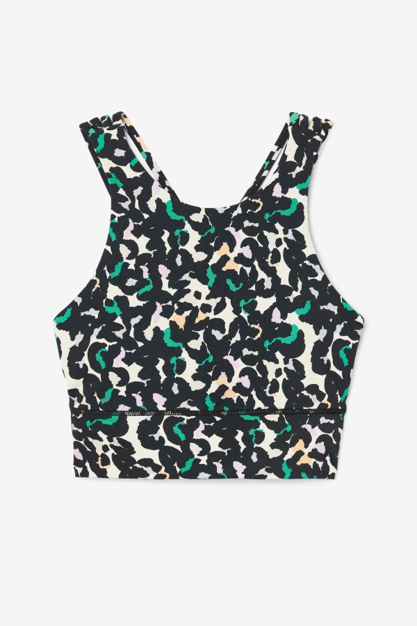 Uplift High Neck Sports Bra Fila Black Animal