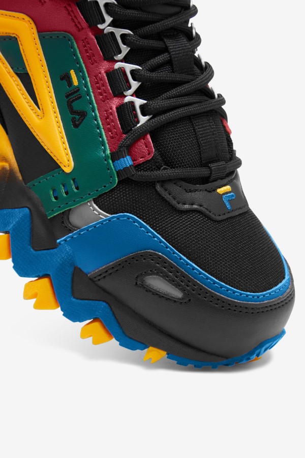 Black/Rio Red/Imperial Blue Big Kids\' Oakmont TR Fila