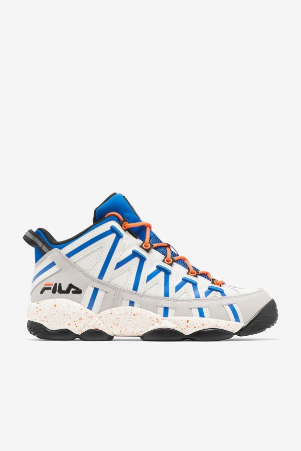 White/Silver Gray/Blue Fila Men's Stackhouse Spaghetti