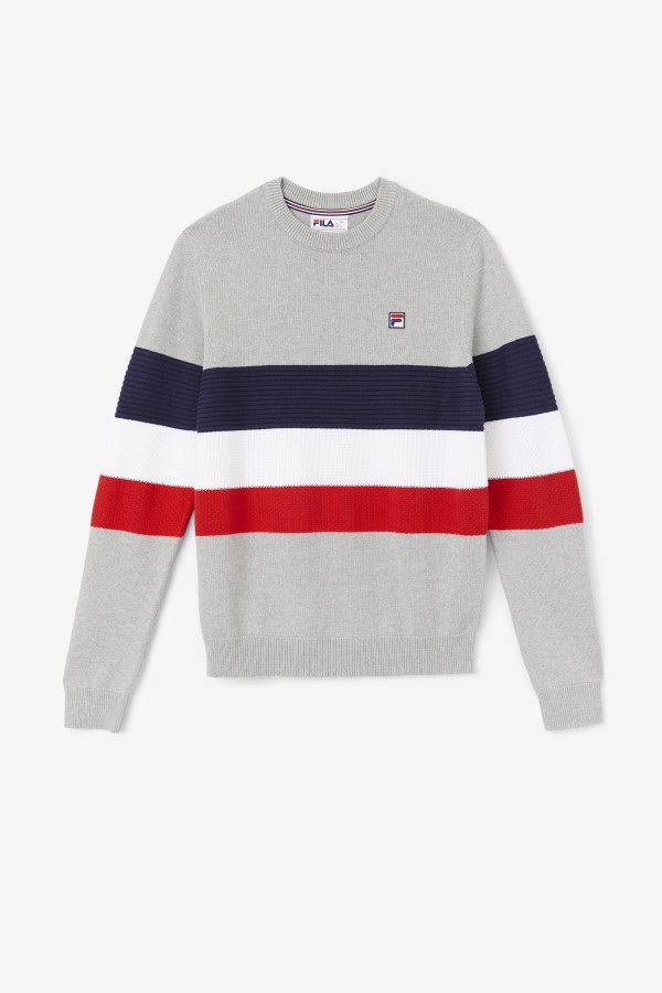 Light Grey Marl/Peacoat/White Fila Willkie Sweater