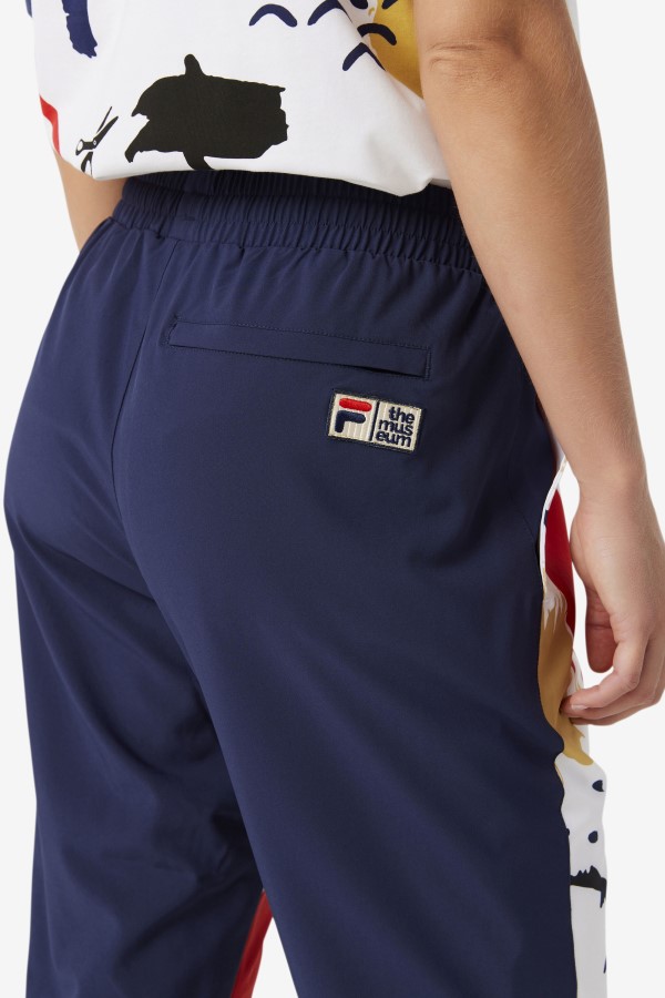 FILA x The Museum Printed Track Pant Fila Peacoat/White/Red