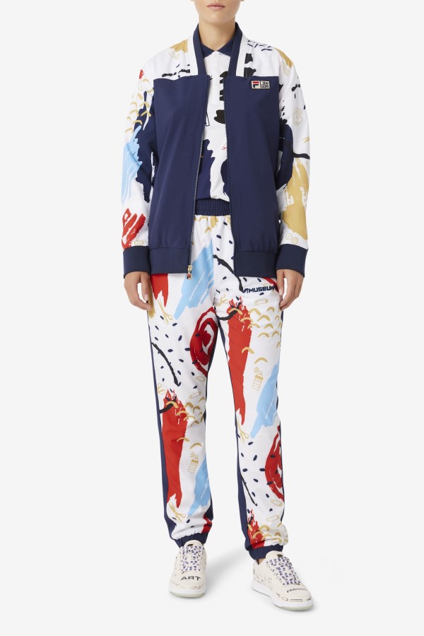 FILA x The Museum Printed Track Pant Fila Peacoat/White/Red