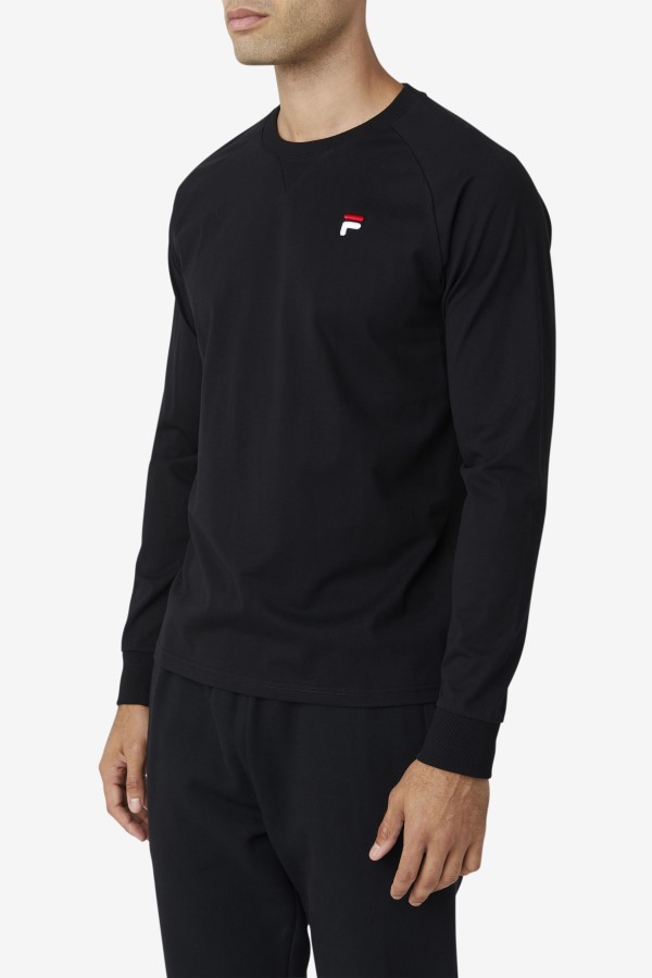 Fila Flynn Long Sleeve Tee Black