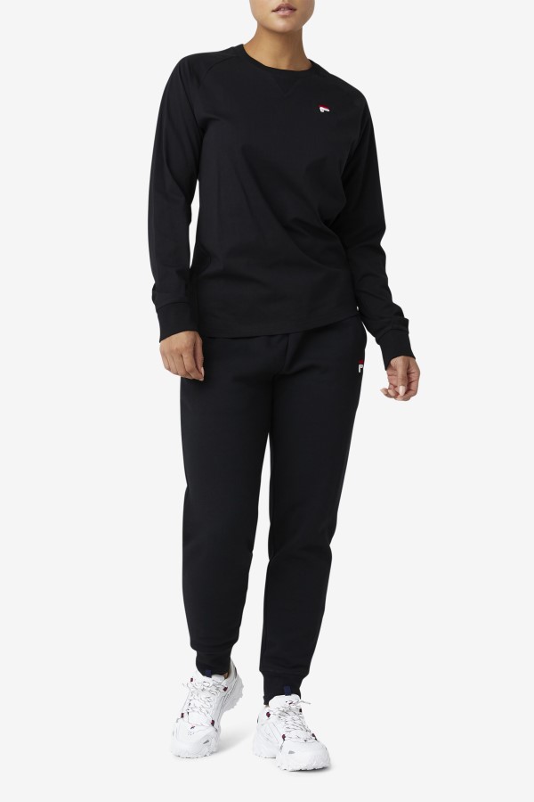 Fila Flynn Long Sleeve Tee Black