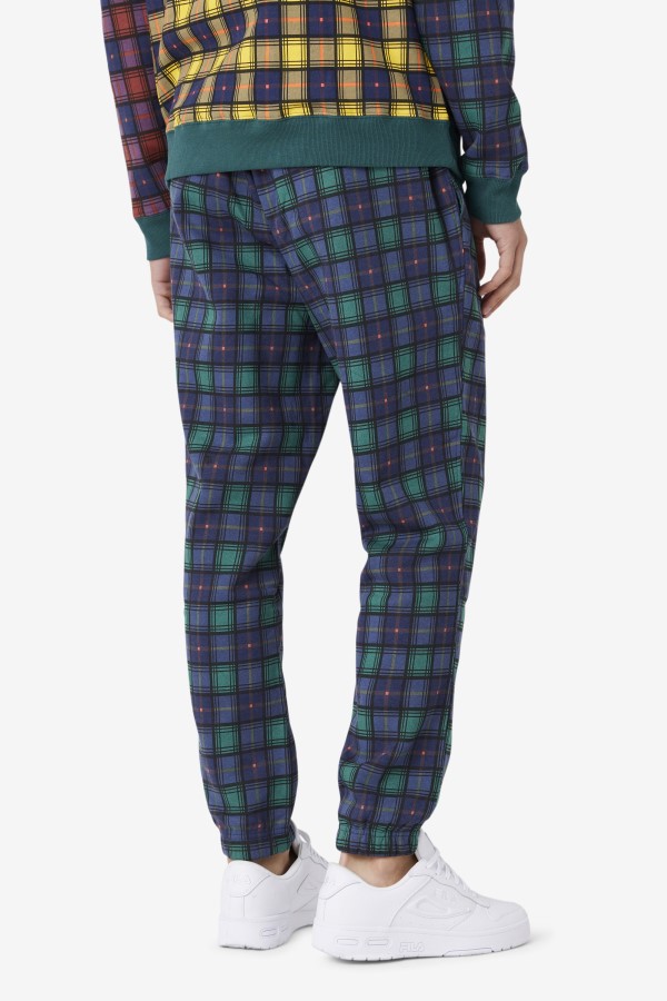 Fila Dorm Plaid Jogger June Bug/Rhubarb/Navy