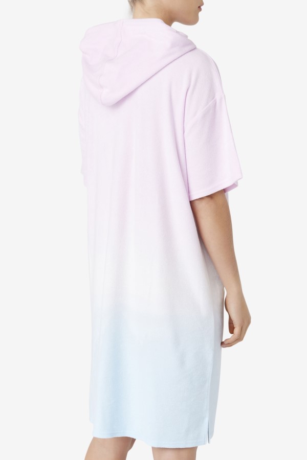Orchid/Blue/Tender Peach Fila Cali Hooded Poncho