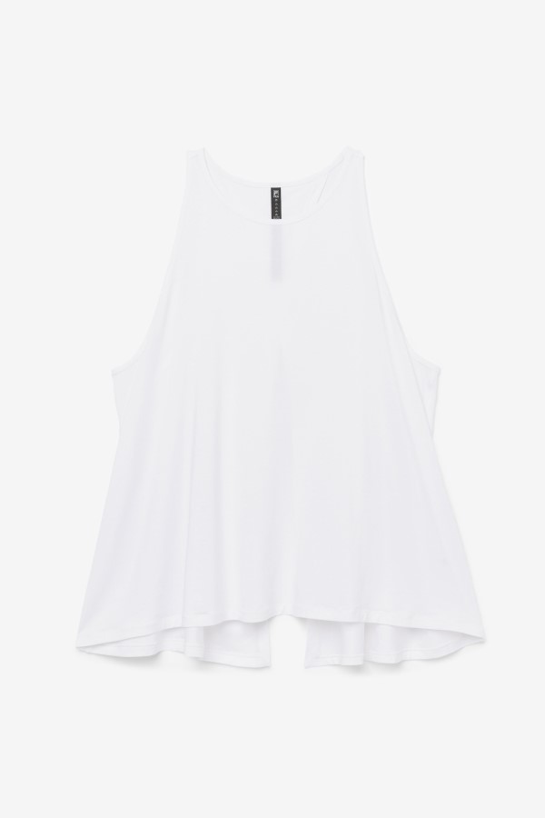 White Fila Fi-Lux Open Back Tank Top
