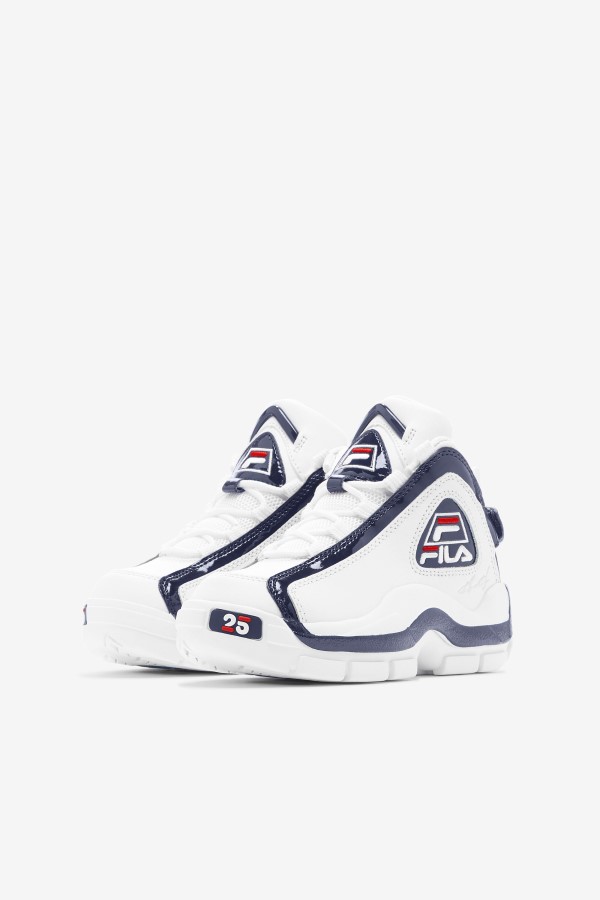 Fila White/Navy/Red Big Kids\' Grant Hill 2 25th Anniversary Edition