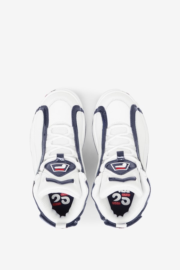 Fila White/Navy/Red Big Kids\' Grant Hill 2 25th Anniversary Edition