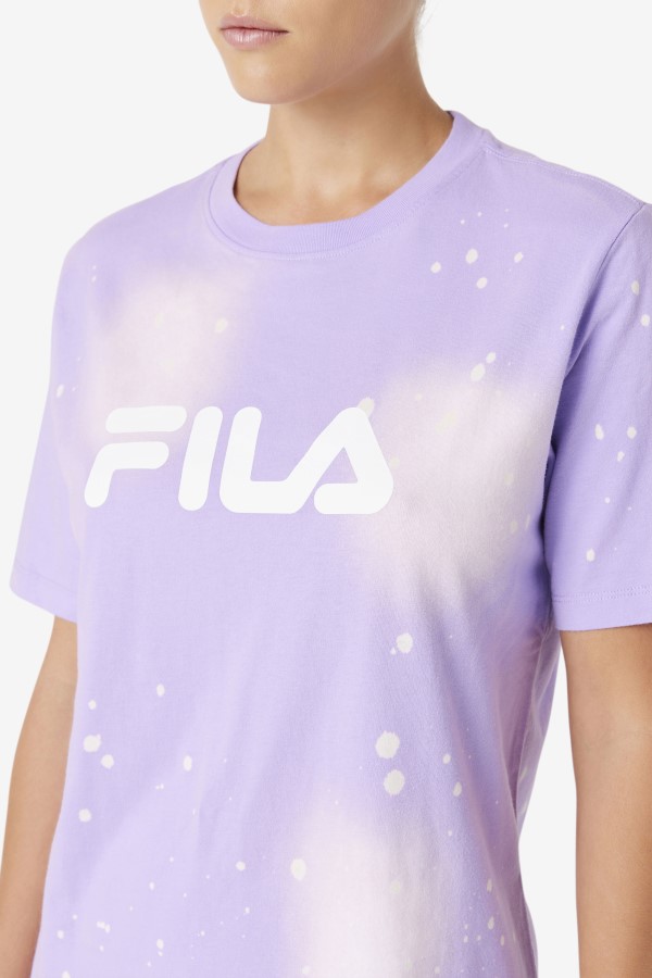 Alivia Tie Dye Tee Fila Viola Tie Dye