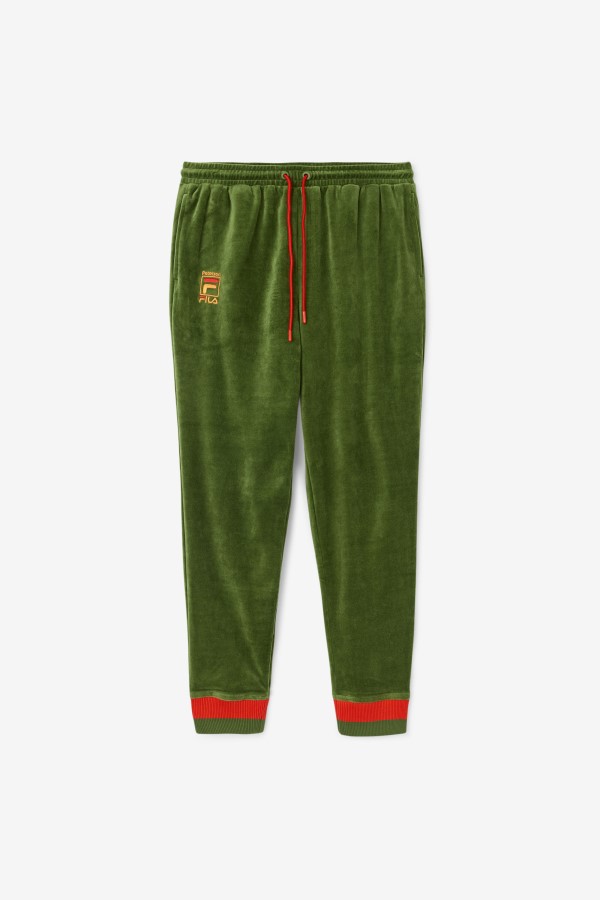 FILA X Paterson Velour Pant Douglas Fir/Poppy/Desert Sun Fila