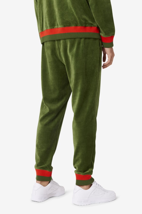 FILA X Paterson Velour Pant Douglas Fir/Poppy/Desert Sun Fila