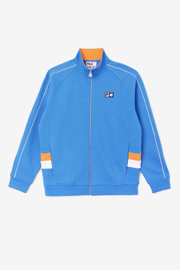 Strong Blue/White/Coral Rose Sutton Track Jacket Fila