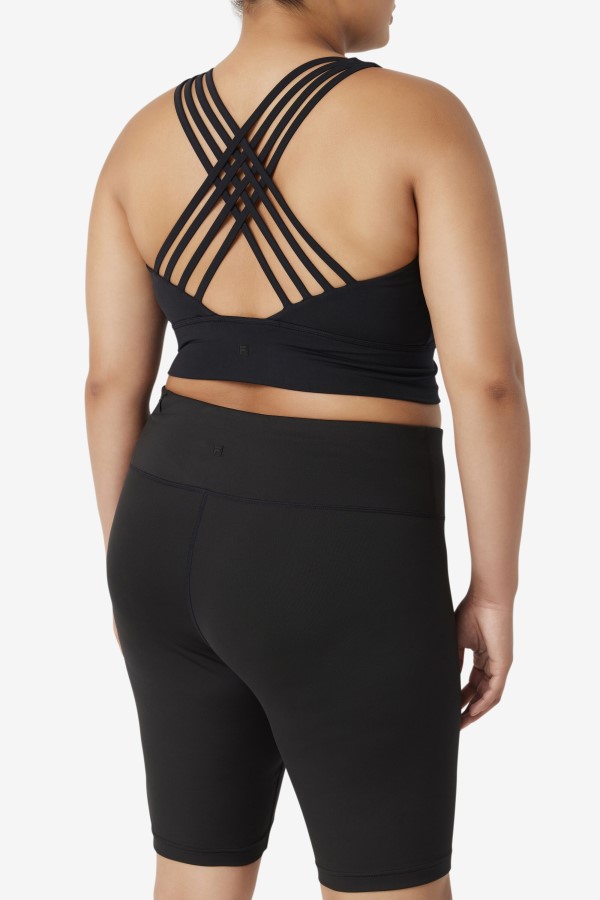 Uplift High Neck Sports Bra Fila Black