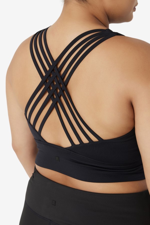 Uplift High Neck Sports Bra Fila Black