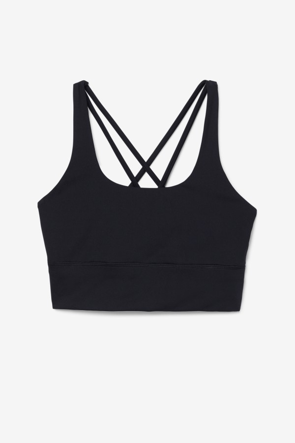 Fila Black Uplift Cross Back Bra Top