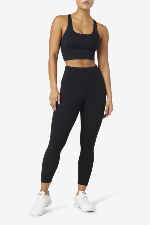 Fila Black Uplift Cross Back Bra Top