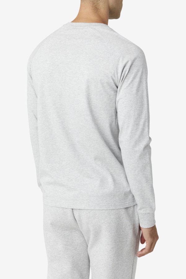 Flynn Long Sleeve Tee Fila Light Grey