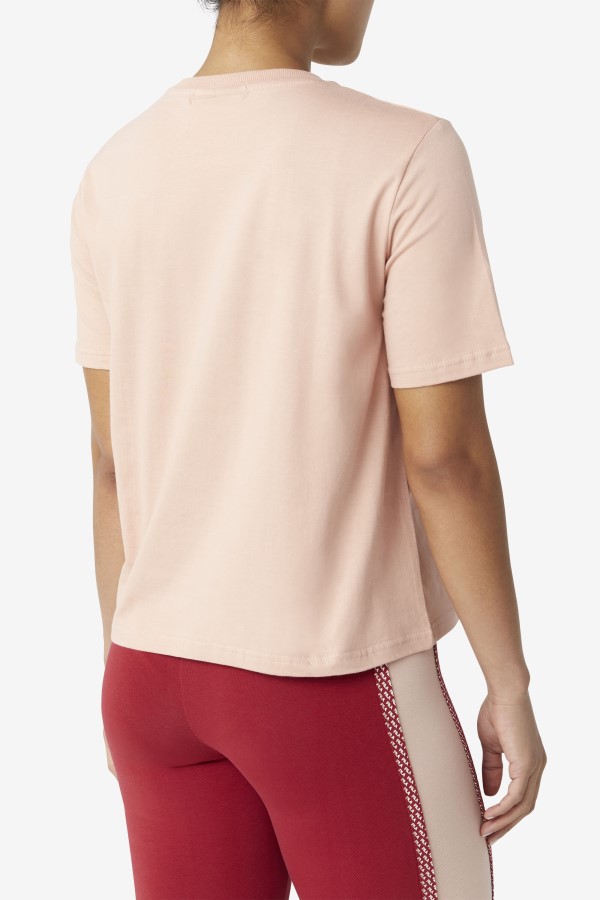 Fila miss eagle tee Rose/Turtle Dove/Mahaogany