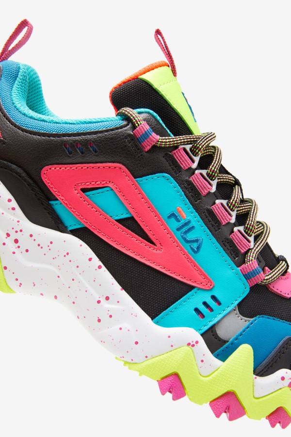Women\'s Oakmont TR Black/Diva Pink/Yellow Fila