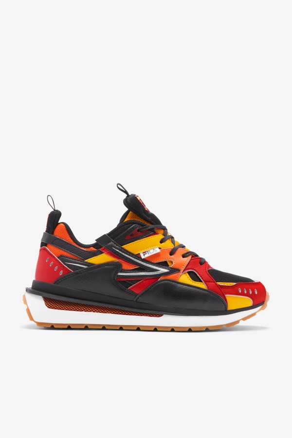 Black/Red/Gold Men's Sandenal Fila