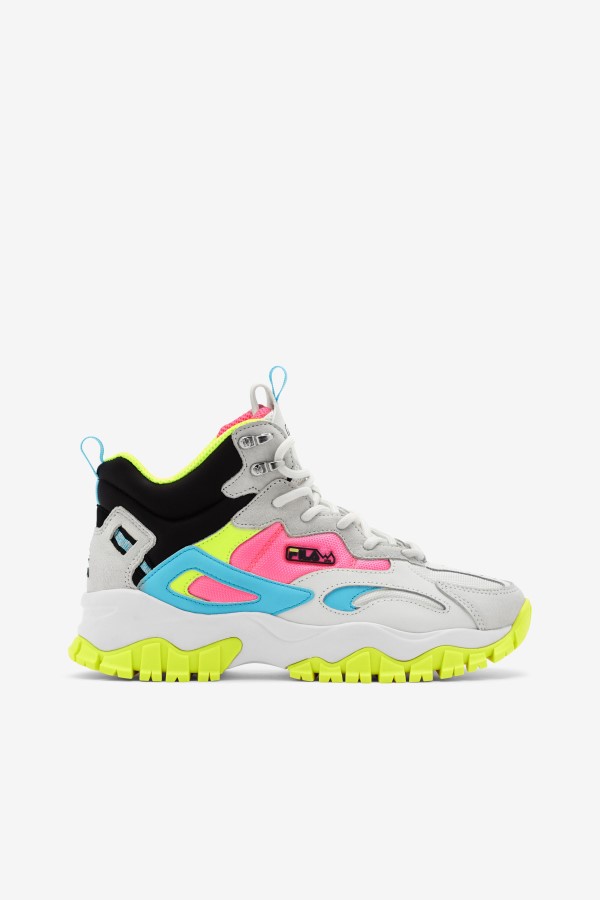 White/Black/Bluefish Fila Women's Ray Tracer TR 2 Mid