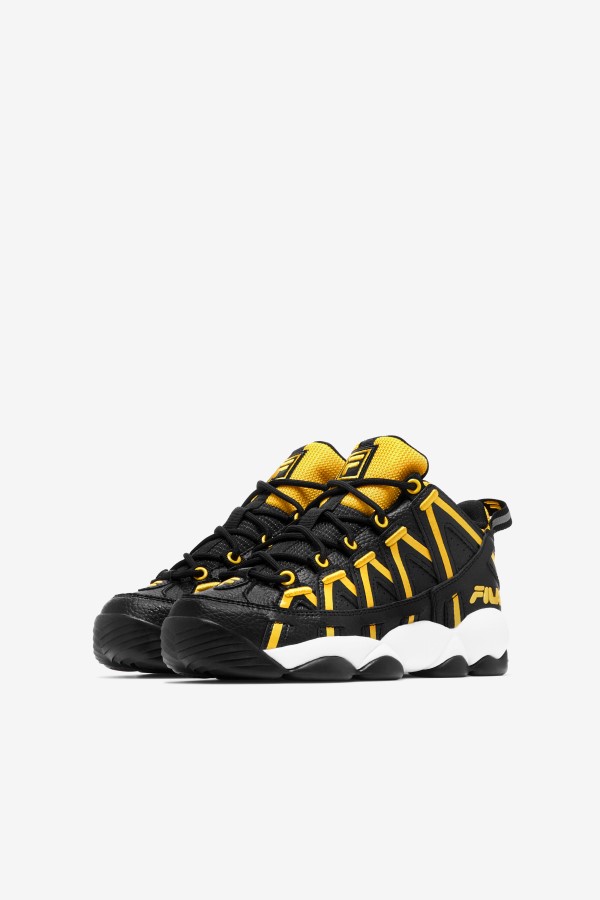 Fila Big Kids\' Stackhouse Spaghetti Black/Lemon/White