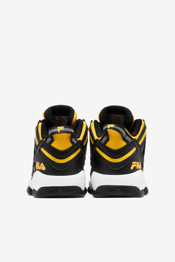 Fila Big Kids\' Stackhouse Spaghetti Black/Lemon/White