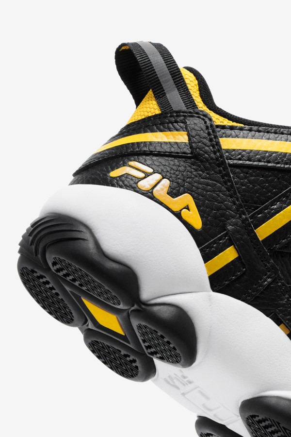 Fila Big Kids\' Stackhouse Spaghetti Black/Lemon/White