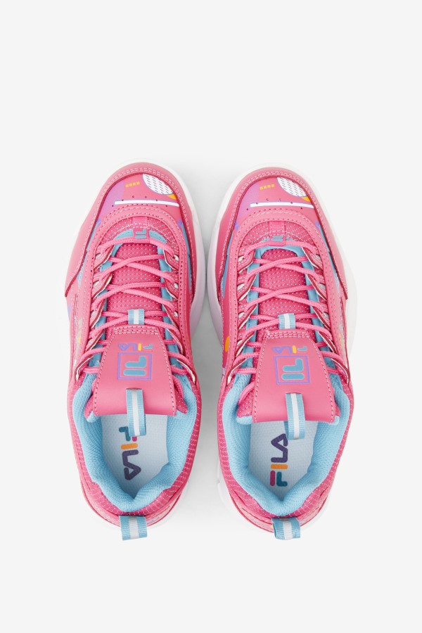 Fila Bubblegum/Blue/White Little Kids\' Disruptor 2 Premium