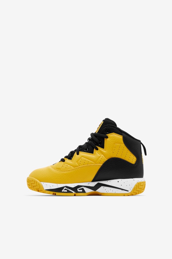 Lemon/Black/White Big Kids\' Mb Fila