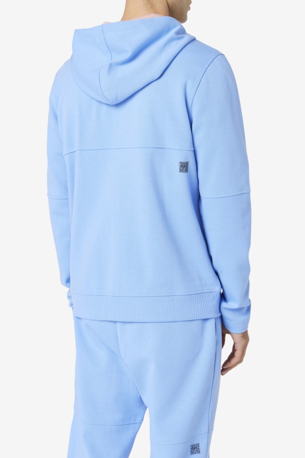 Fila Kayra Full Zip Hoodie Cornflower Blue/Coral Cloud