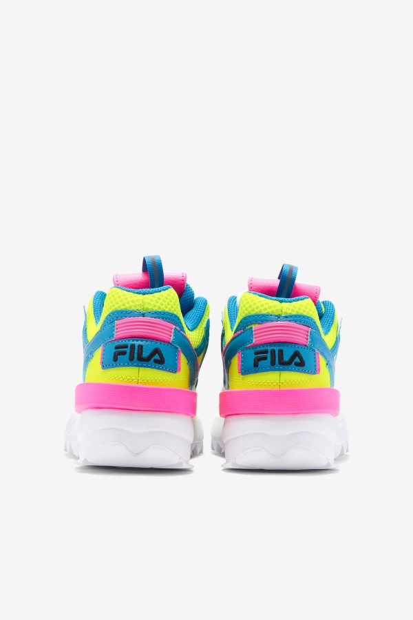 Yellow/Atomic Blue/Pink Little Kids\' Disruptor 2 Exp Fila