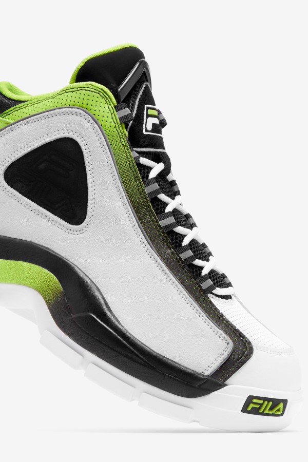 Men\'s Grant Hill 2 Fila White/Black/Acid Lime