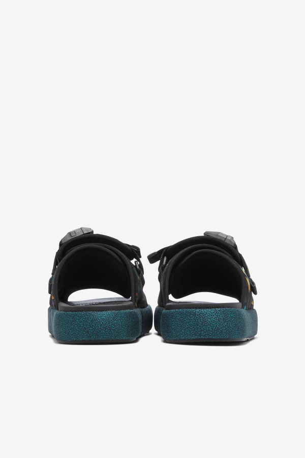 Black/June Bug/Saffron Fila Men\'s Atlas Slide