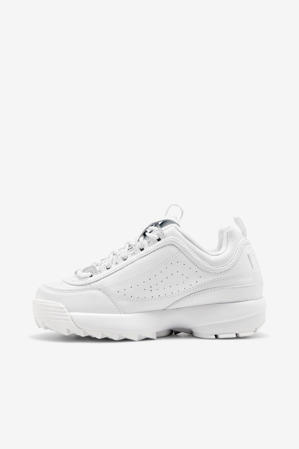 Triple White Fila woMen\'s Disruptor 2 Premium