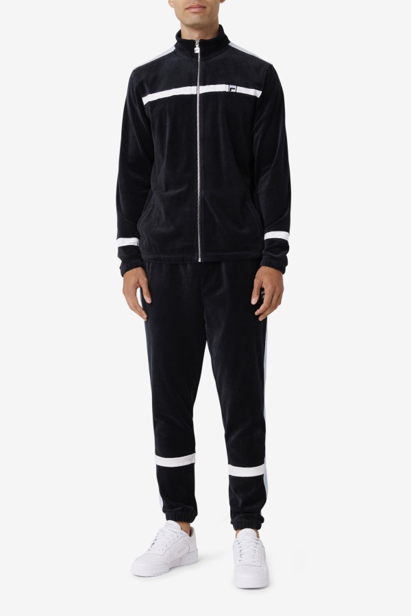 Ravid Velour Pant Fila Black/Skyway/White