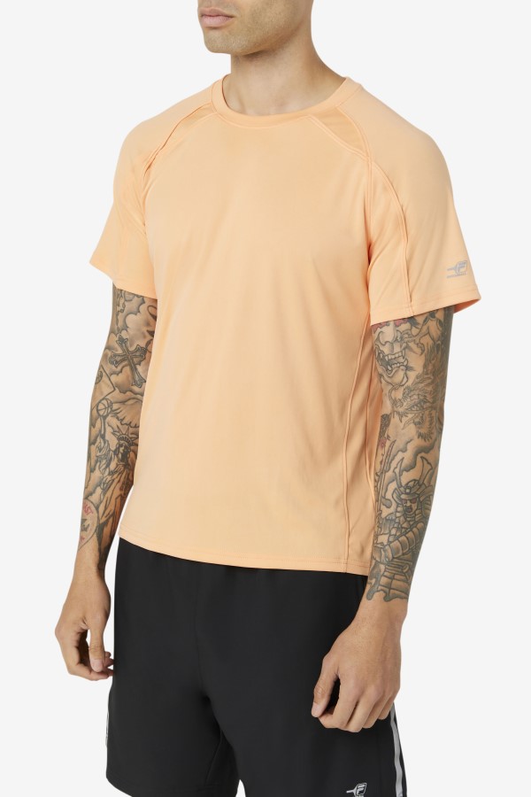 Cantaloupe Fila Pickleball Short Sleeve Crew