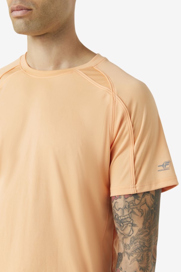 Cantaloupe Fila Pickleball Short Sleeve Crew