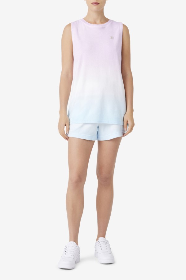 Betti Sleeveless Top Orchid/Blue/Tender Peach Fila