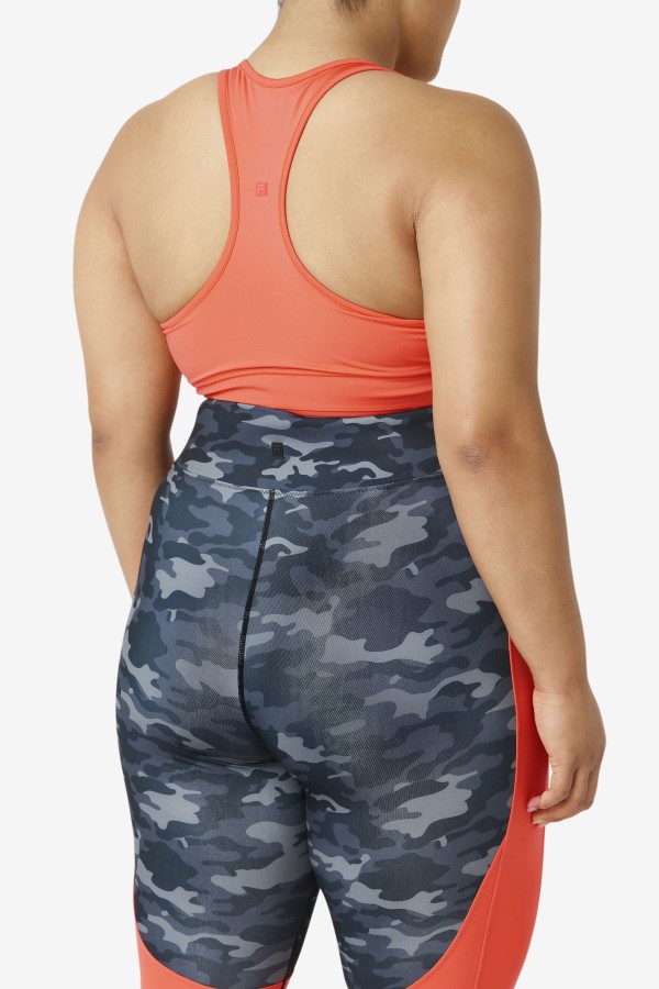 Fila Uplift Racerback Bra Top Hot Coral