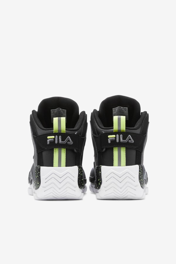 Black/Sunny Lime/Castlerock Big Kids\' Grant Hill 2 Fila