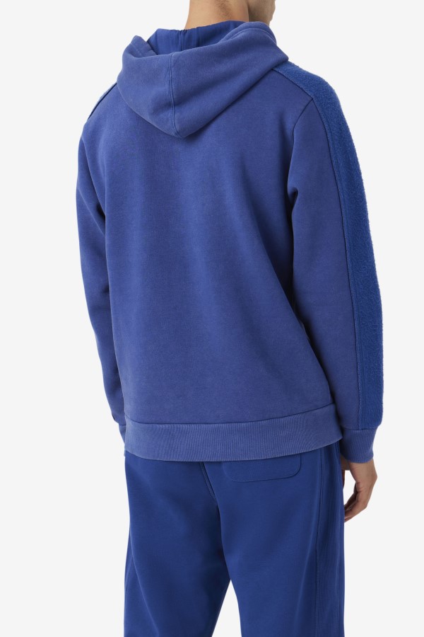 Bryson Vintage Wash Hoodie Fila Blue/Gardenia
